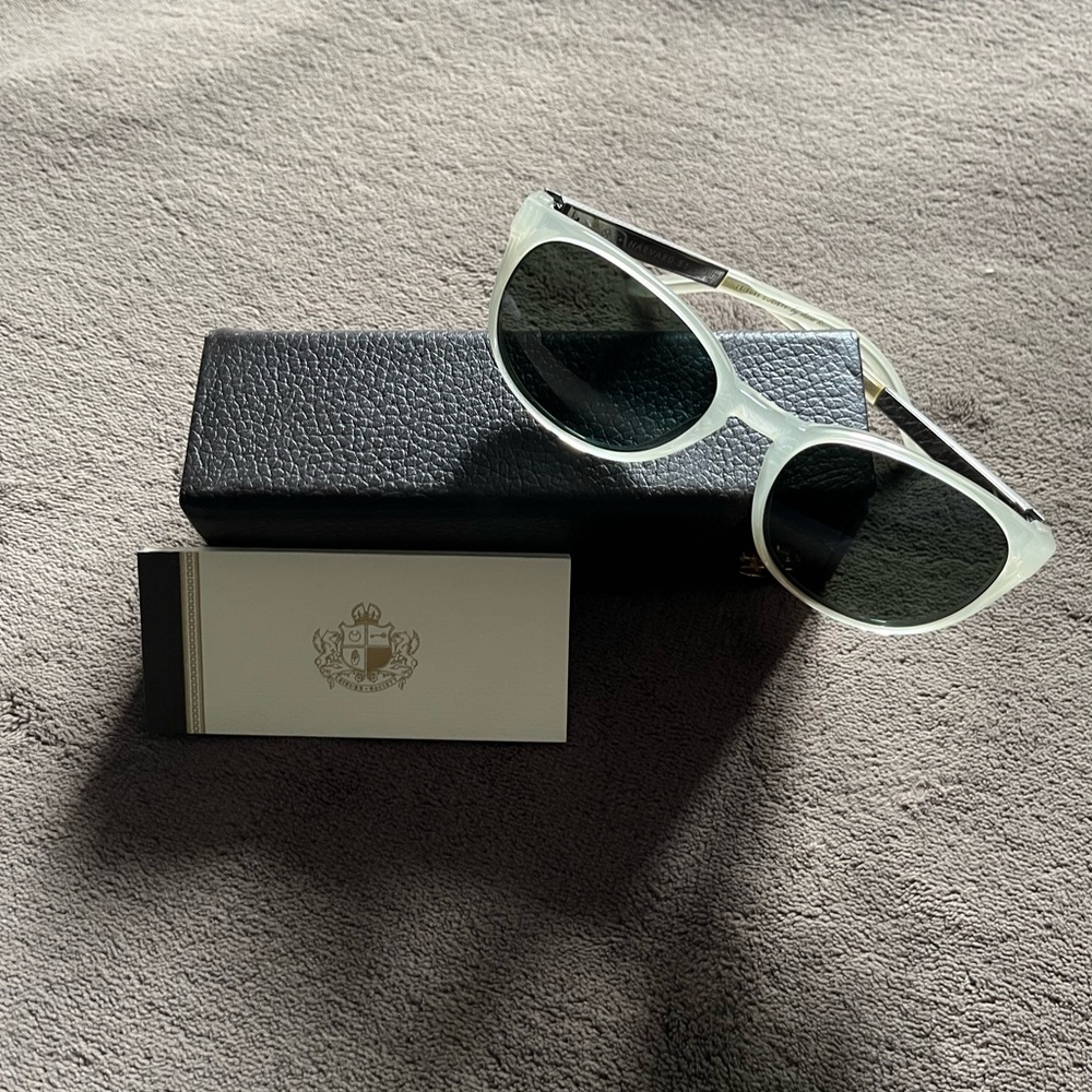 Leisure Society Luxury Retro Clear Titanium Sunglasses Style Harvard 51 Like-New